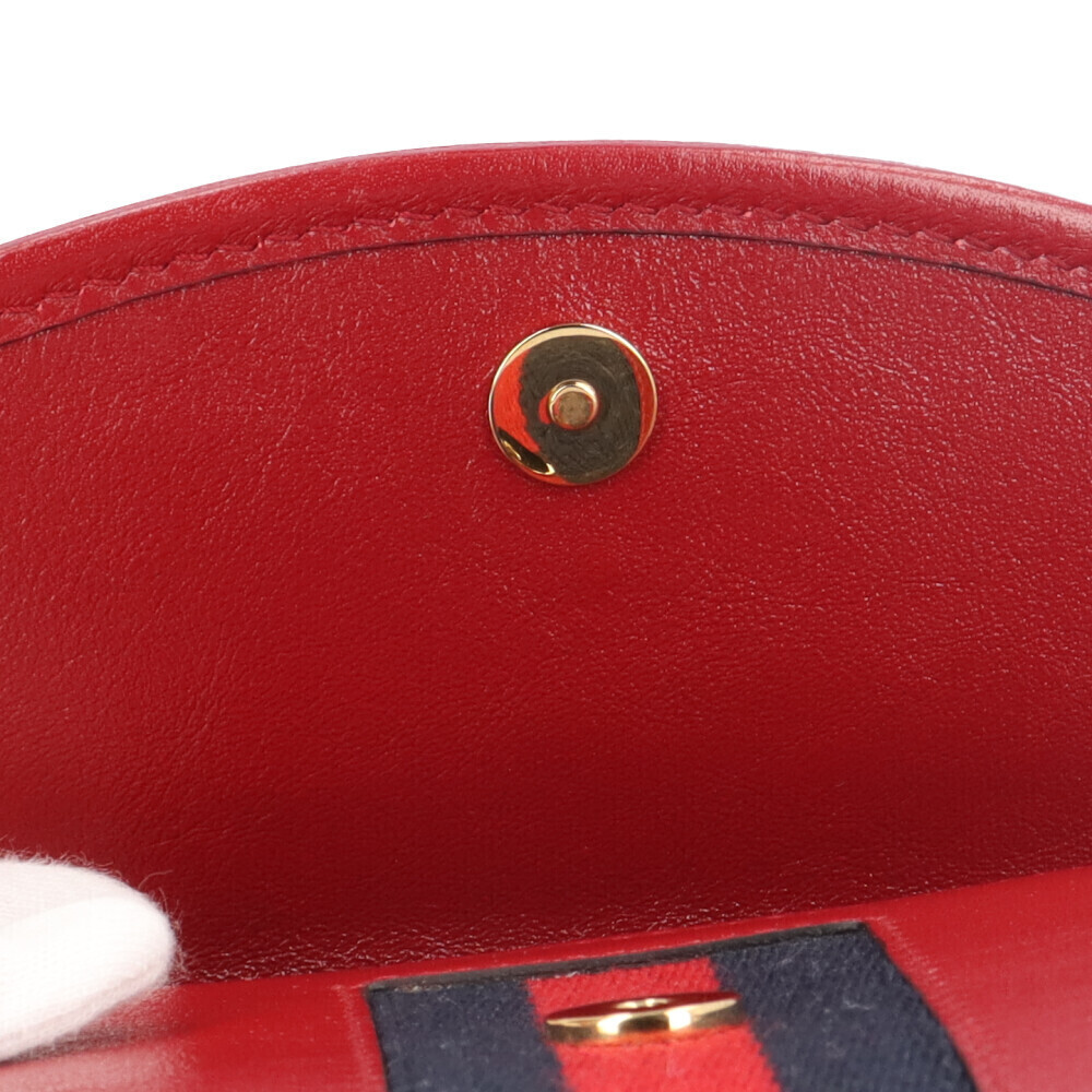 Gucci Raja Shoulder Bag Leather Red - Picture 7 of 8